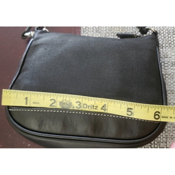 Vintage Coach black mini hand bag - rare circa late 1990's As Pictures - Picture 7 of 11